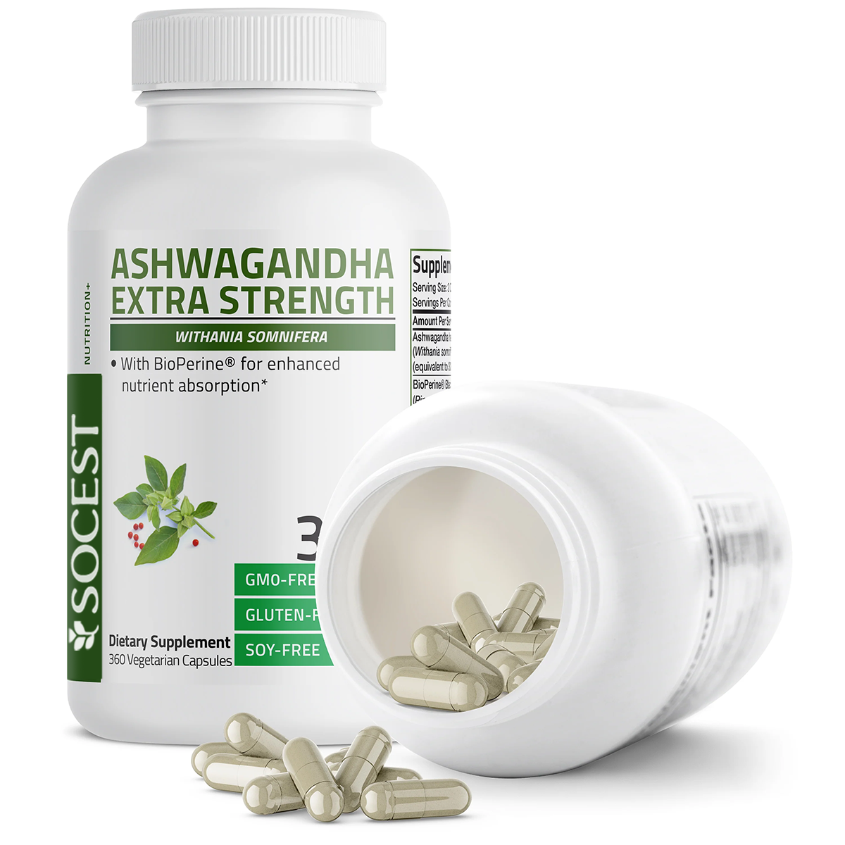 SOCEST® Ashwagandha Extra Strength - 3,000 mg