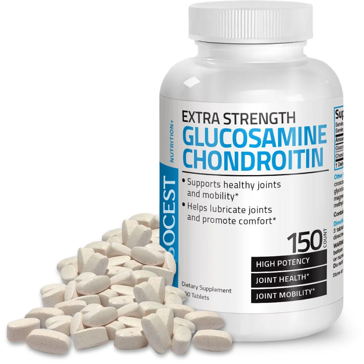 SOCEST® Glucosamine and Chondroitin Extra Strength and High Potency