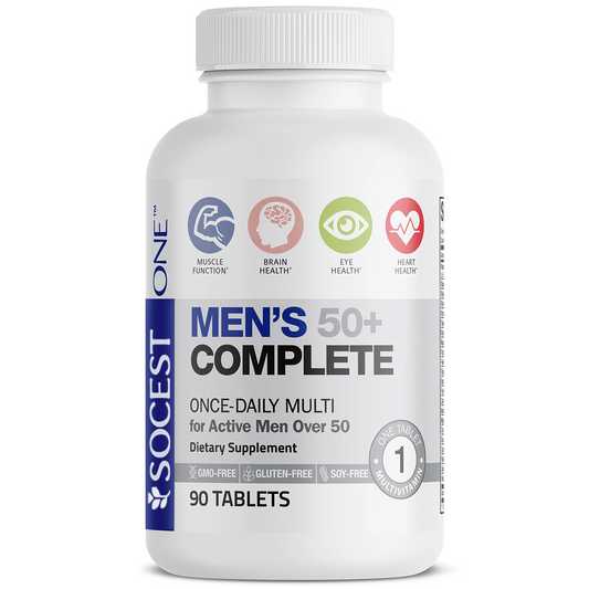 SOCEST® Men's 50+ Complete Once-Daily Multivitamin