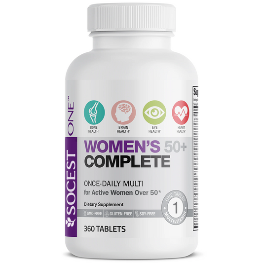 Socest Women’s 50+ Complete Once-Daily Multivitamin