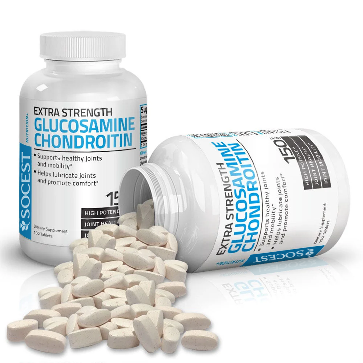 SOCEST® Glucosamine and Chondroitin Extra Strength and High Potency