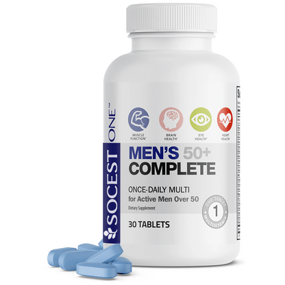 SOCEST® Men's 50+ Complete Once-Daily Multivitamin