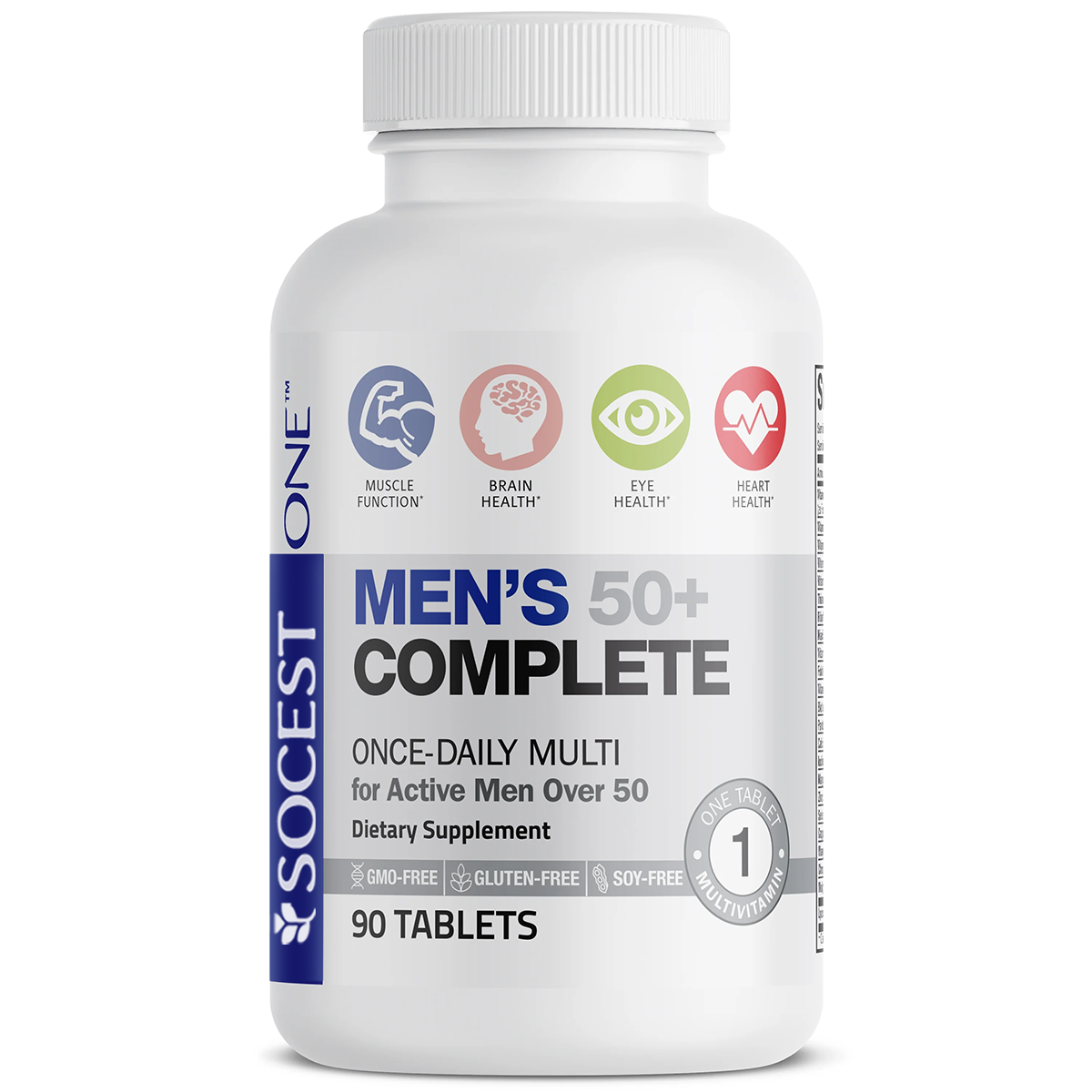 SOCEST® Men's 50+ Complete Once-Daily Multivitamin