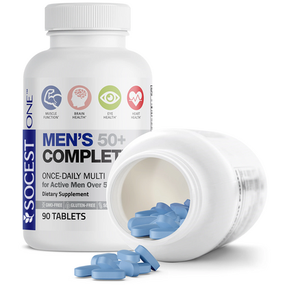 SOCEST® Men's 50+ Complete Once-Daily Multivitamin