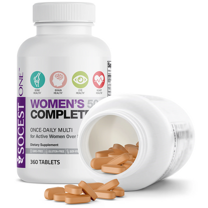 Socest Women’s 50+ Complete Once-Daily Multivitamin